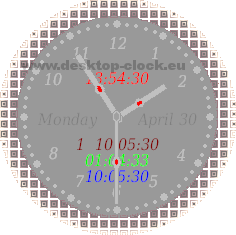 gray view digital desk watch image