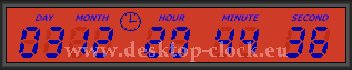 red display digital desktop clock and timer