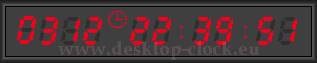 dark brown digital desktop clock and timer