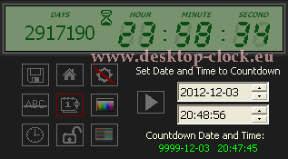 set date and time panel digital  timer