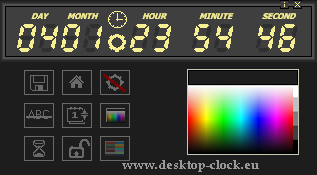 set color digitsl digital desktop clock and timer