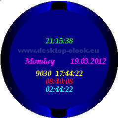 desktop watch for windows 10, long date display,countdown timer  