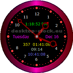 image showing desktop clock main window