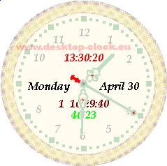 pc desktop talking clock