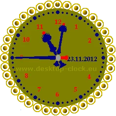 Desktop Clock analog clock on Windows desktop
