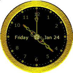 clock in gold view settings